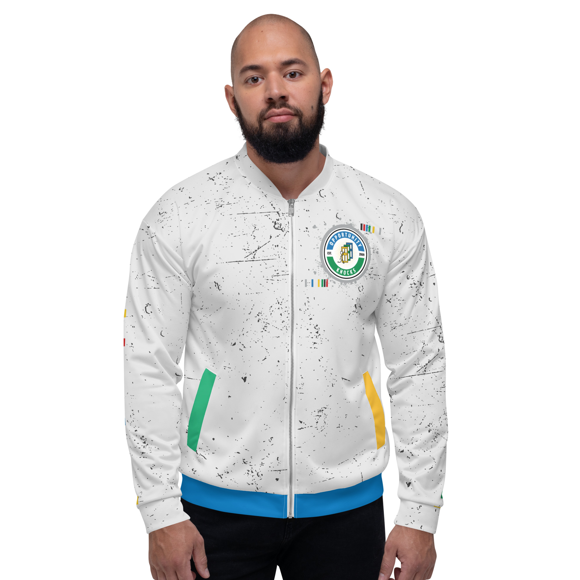 OK Dripped Out Unisex Bomber Jacket - Image 3