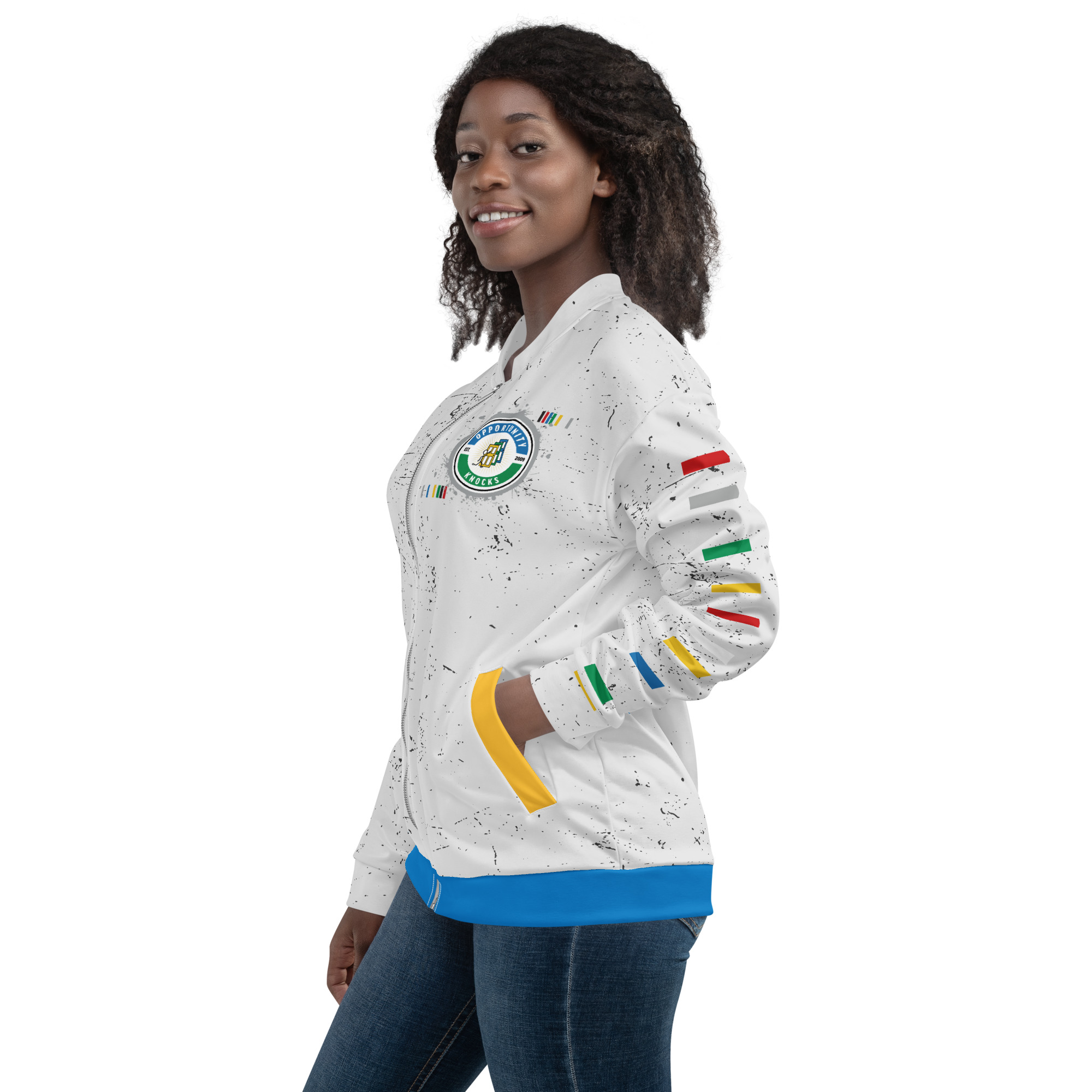 OK Dripped Out Unisex Bomber Jacket - Image 5