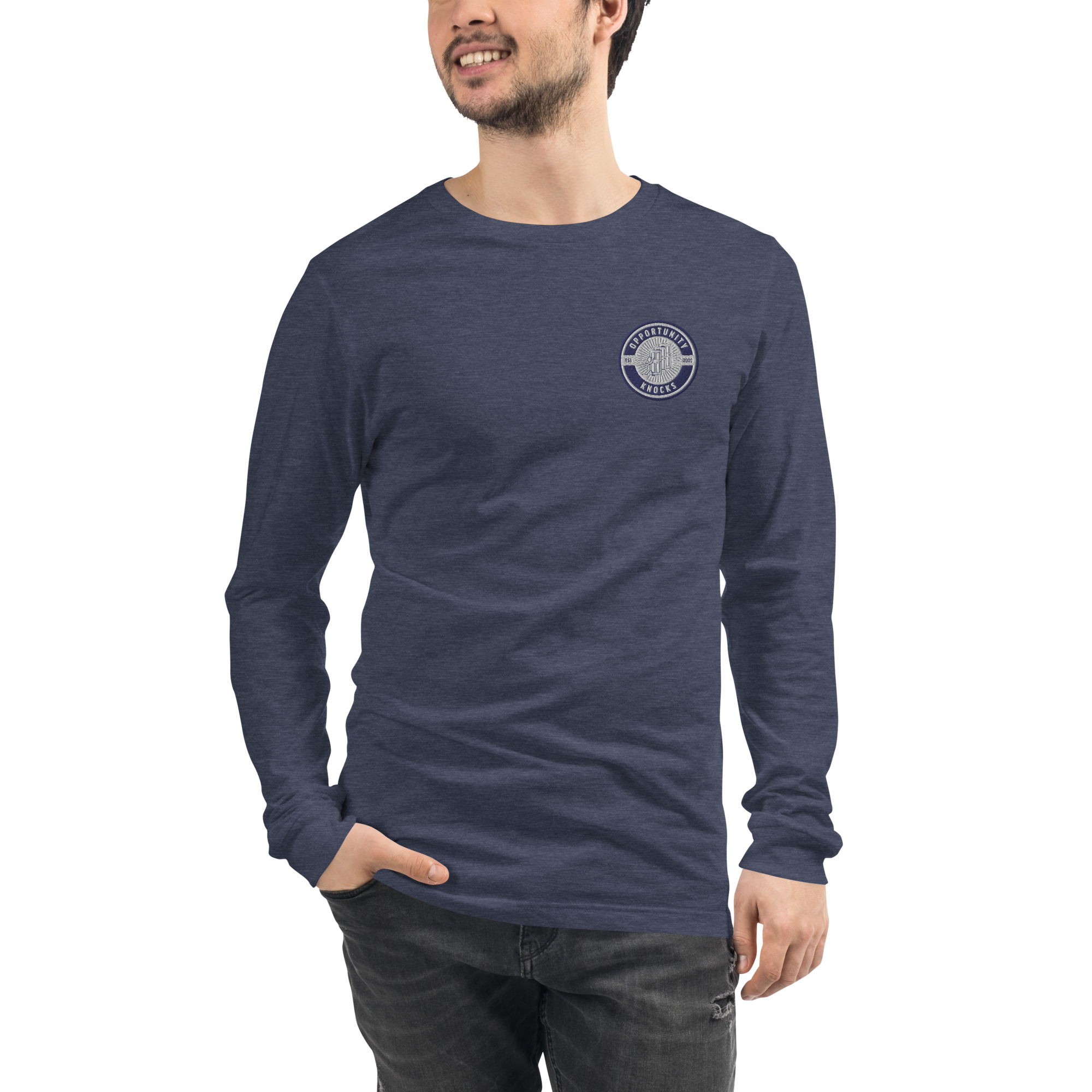 OK Embroidered Unisex Long Sleeve Tee - Image 13