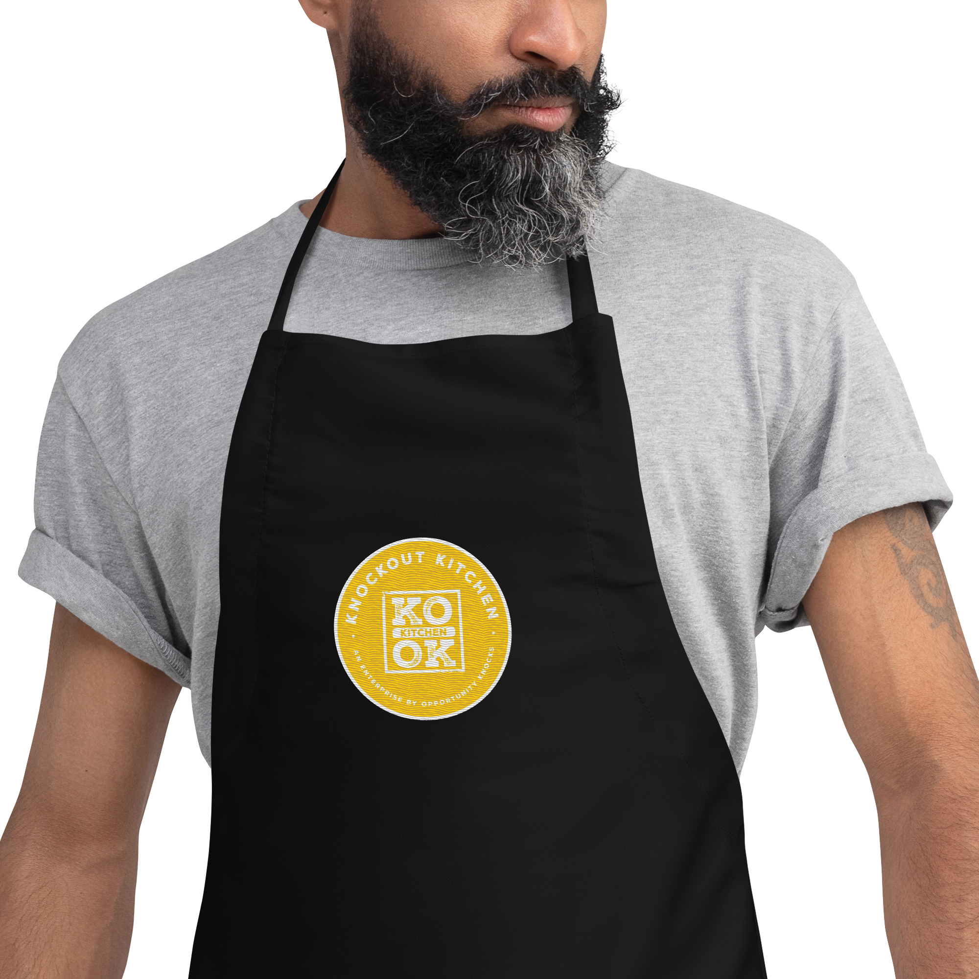 Knockout Kitchen Embroidered Apron - Image 2