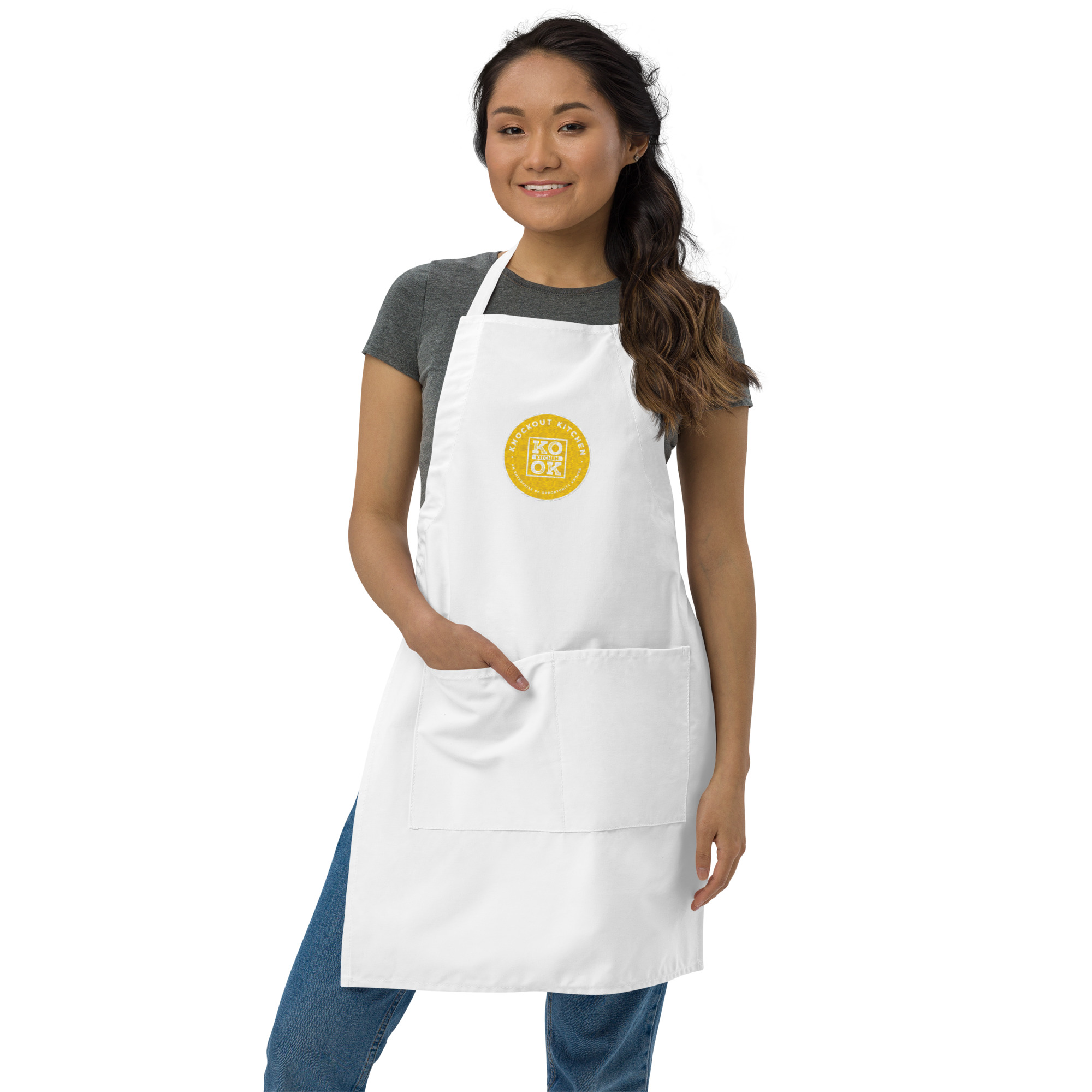 Knockout Kitchen Embroidered Apron - Image 3